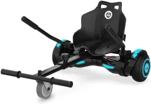 Gotrax Hoverboard Kart Seat Attachment Accessory for 6.5" 8" 8.5" 10" Self Balancing Scooter, Adjustable Frame Length and Handlebar Control Buggy Attachment, Hover Board Go Kart Accessory Kids Adults
