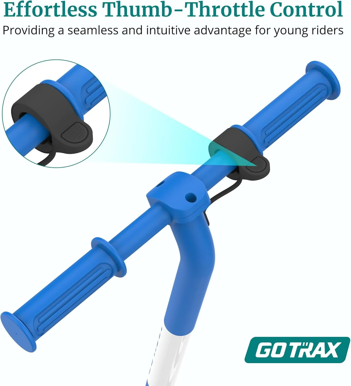 Gotrax Scout Pro Electric Scooter for Kids, Max 3 Mile Range, 6 Mph Speed by 80W Motor and Thumb Throttle, 5" Solid Wheels with Flash Wheel & Deck Lights, Max 110 Lbs Load for Boy & Girl Ages 4-7