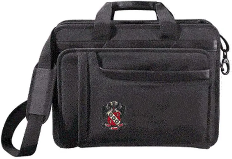 Greekgear Alpha Gamma Delta Crest - Shield Briefcase Attache Black