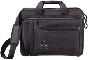 Greekgear Delta Sigma Phi Crest - Shield Briefcase Attache Black