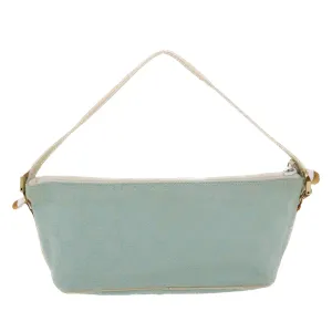 GUCCI GG Canvas Accessory Pouch Light Blue White  49080