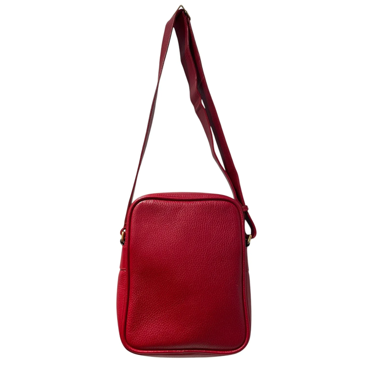 GUCCI/Cross Body Bag/Leather/RED/MESSENGER PRINTED LOGO