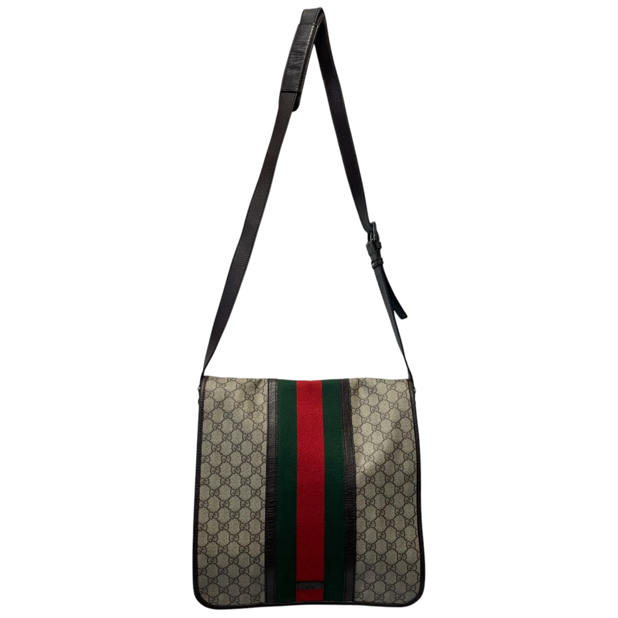 GUCCI/Cross Body Bag/Monogram/Leather/MLT/Messenger Bag