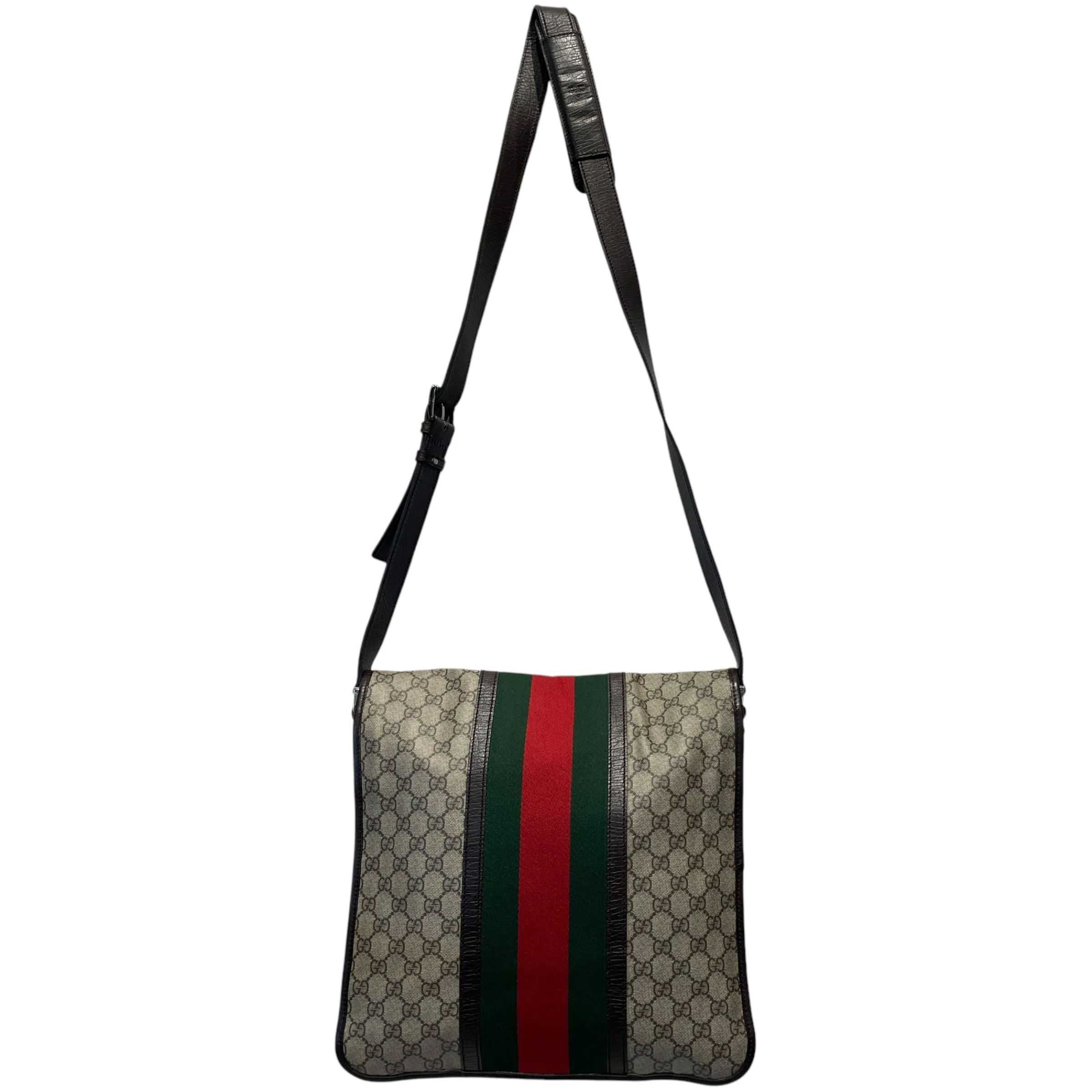 GUCCI/Cross Body Bag/Monogram/Leather/MLT/Messenger Bag