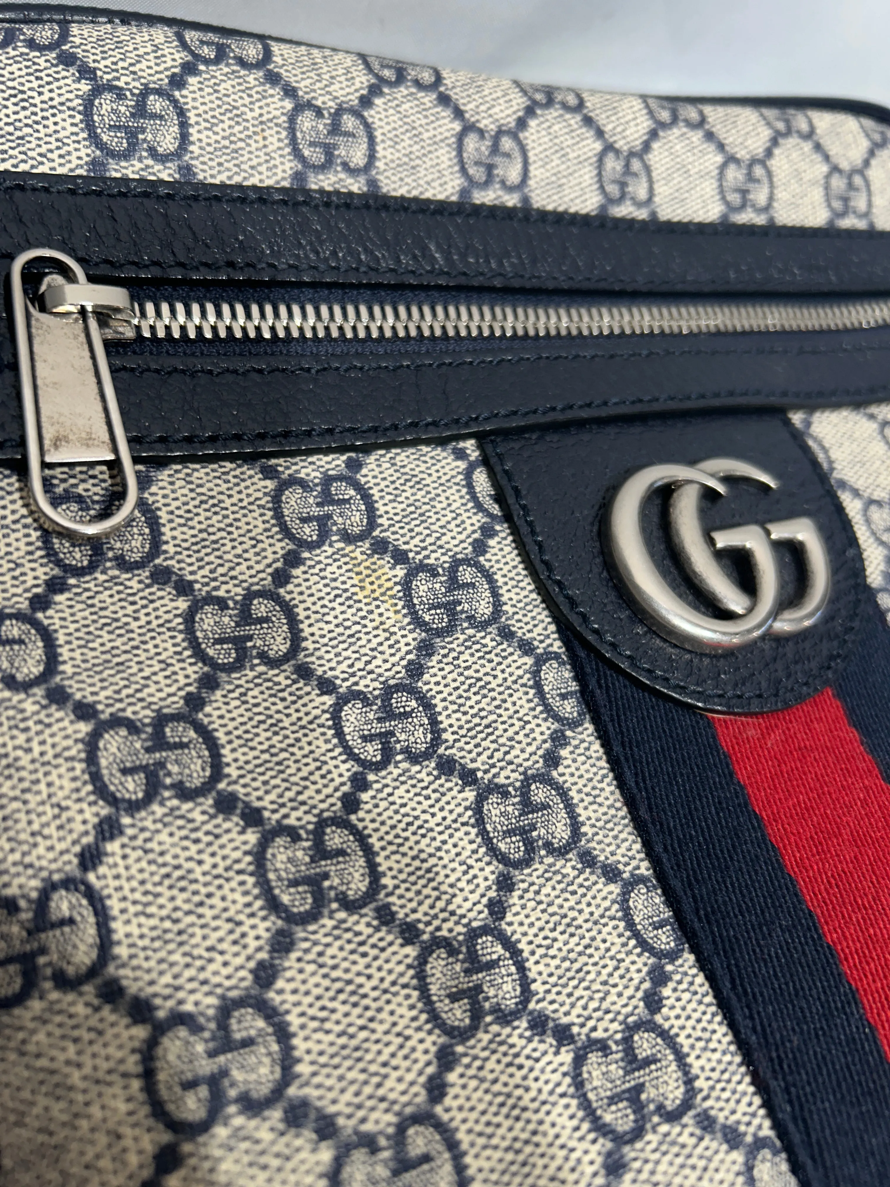 GUCCI/Cross Body Bag/OS/Monogram/Leather/MLT/Ophidia Small Messenger