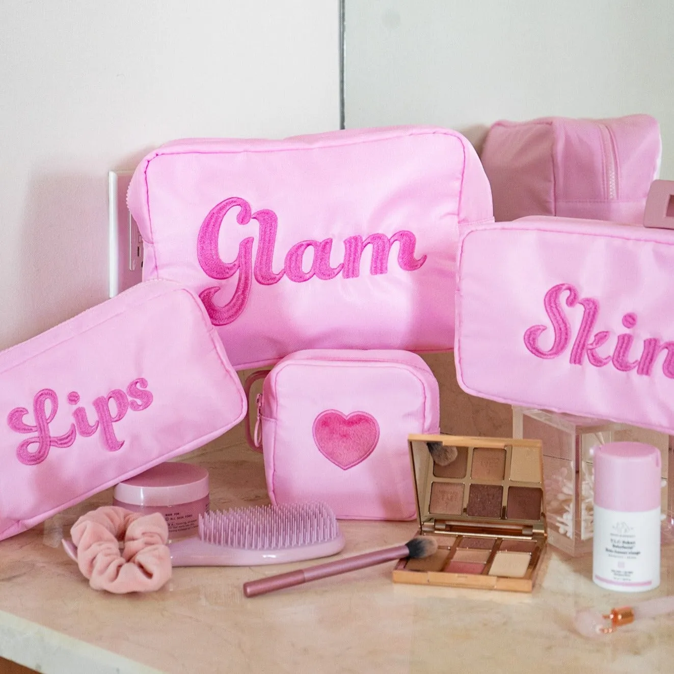 GW Essentials Nylon Pouch - Pink