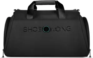 Gym Bag for Men Women, Smart Sports Bag with Wet Pocket & Shoes Compartment, Water Resistant Sports Duffel Bags, Gym Bags Personalized with LED Light, Golf Tennis Gym Duffle Bag (Black)