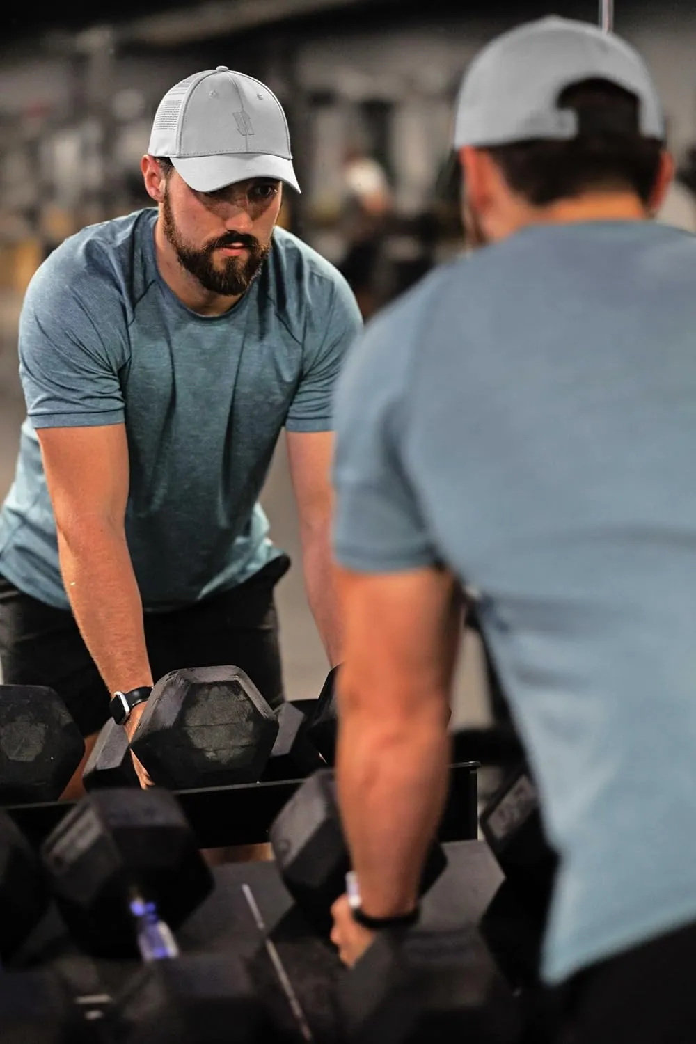 Gym Baseball Hats for Men by King & Fifth | Baseball Hat with Low Profile & Stylish Fabric   Workout Hat   Baseball Caps