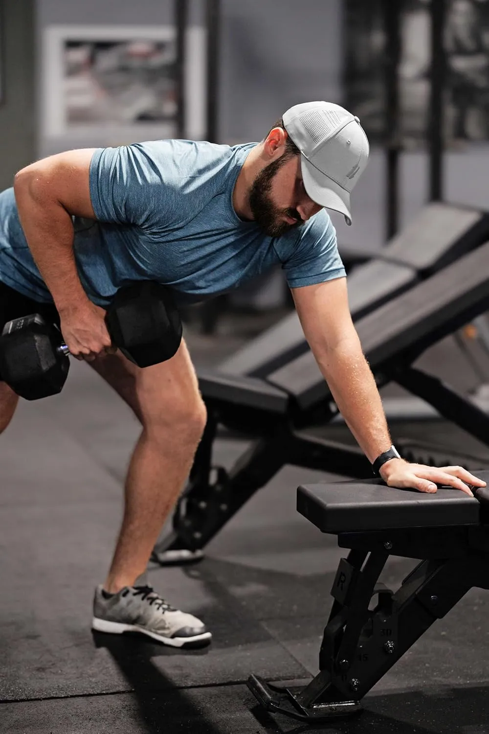 Gym Baseball Hats for Men by King & Fifth | Baseball Hat with Low Profile & Stylish Fabric   Workout Hat   Baseball Caps