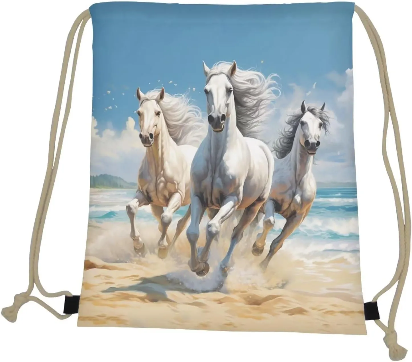 Gym Drawstring Bags Backpack for Kids Women Men Travel Sports
