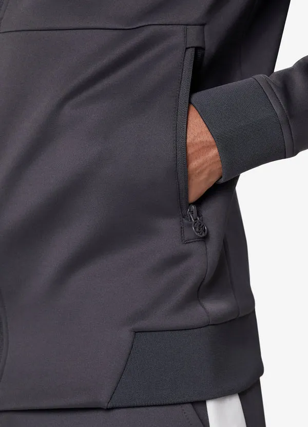 Gym King Core Poly Track Top Graphite