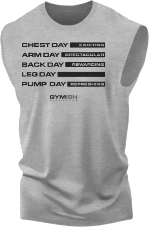 Gymdays Graphic Fitness Tank, Sleeveless Bodybuilding Athletic Tank Top
