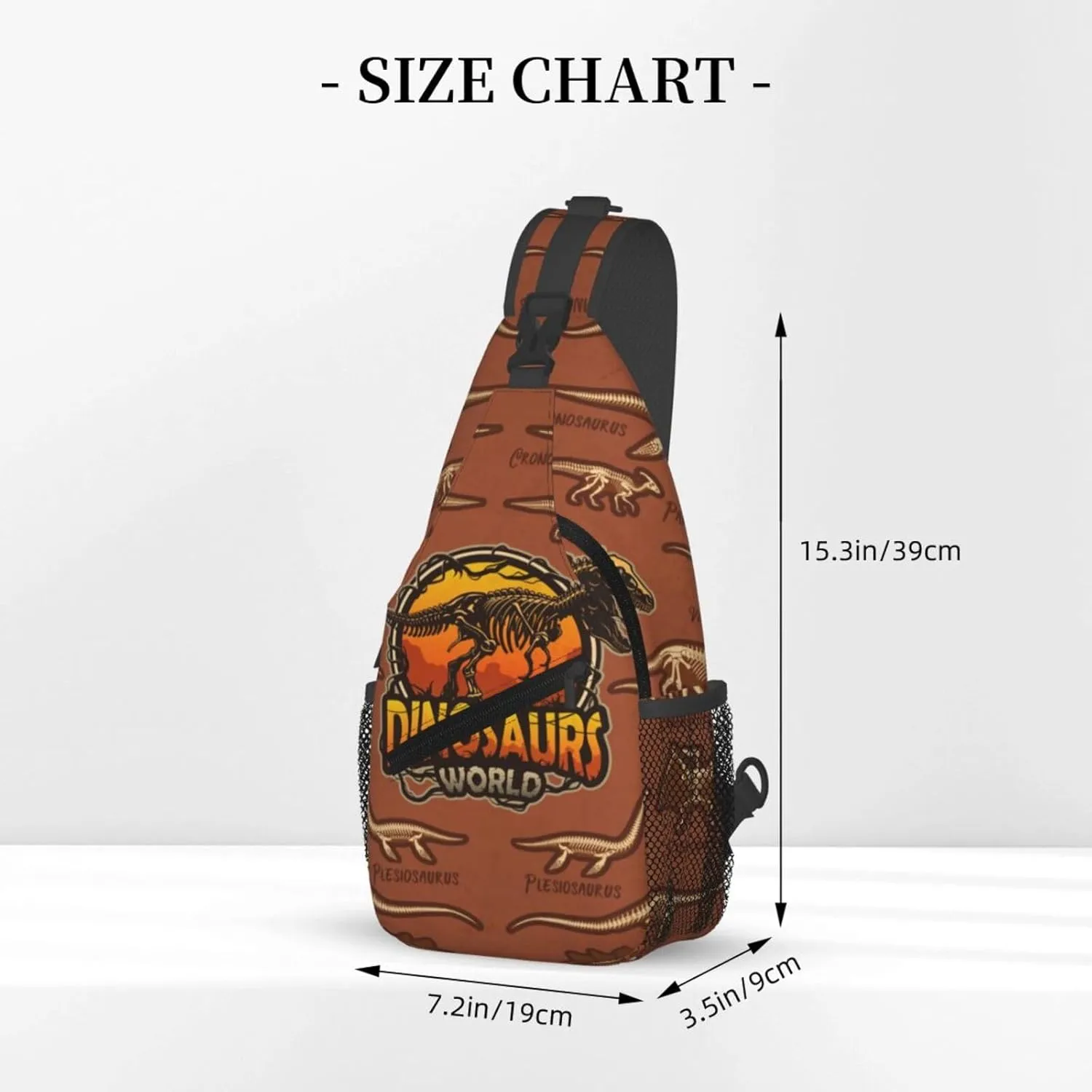Halloween Gothic Bats Sling Bag Casual Chest Bags Adjustable Crossbody Bag Shoulder Backpack For Travel Hiking