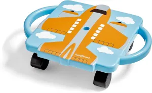 hand2mind Plane Glider Scooter Board, Floor Scooter Board, Gross Motor Toys, Kids Exercise & Physical Education Equipment, Playground Toys, Indoor Active Play, Toddler Outdoor Activities