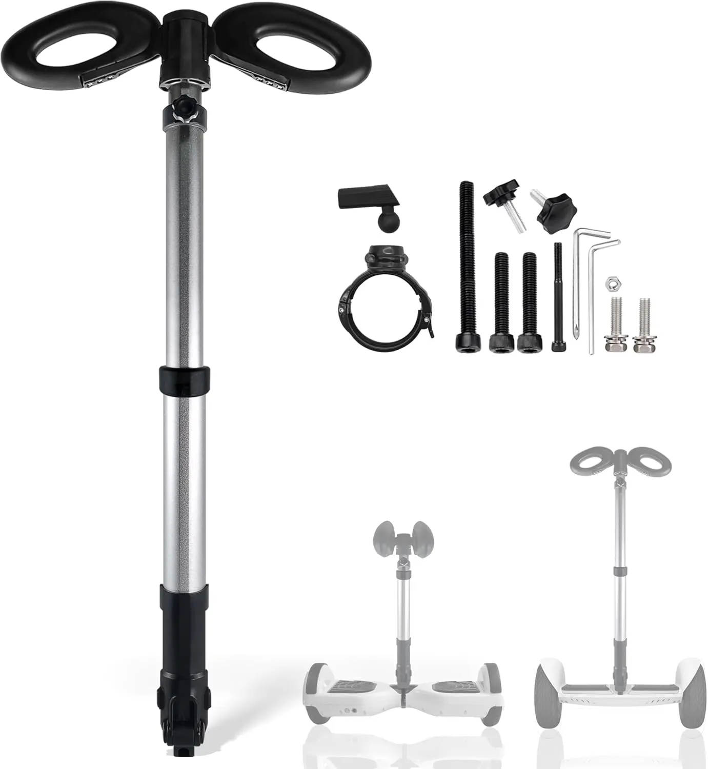 Handlebar for Segway Ninebot S Smart/mini PRO/mini LITE Self-balance Scooter Hoverboard Adjustable Handle bar Stand Release Knee Pressure 3in1 Self Balance hoverboard bar (Handlebar Only)