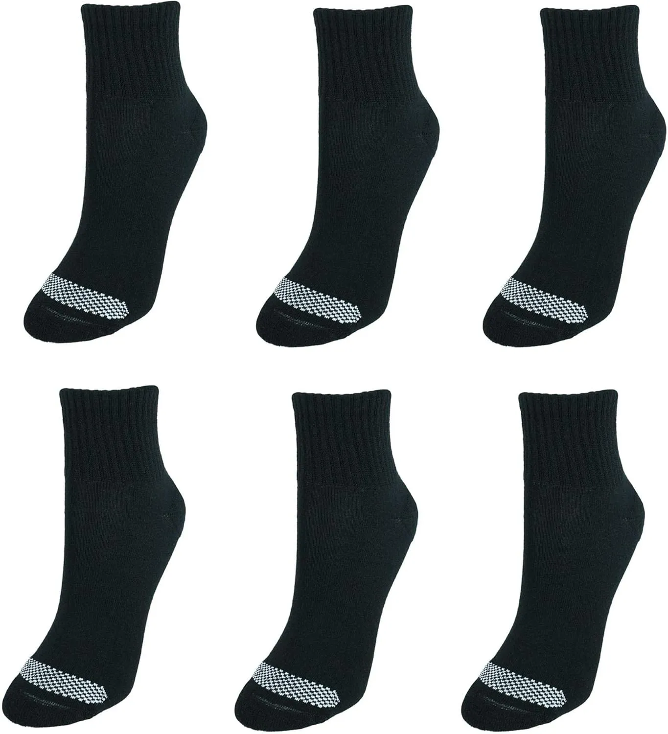Hanes womens Cool Comfort Toe Support Ankle Socks Pack Of 6