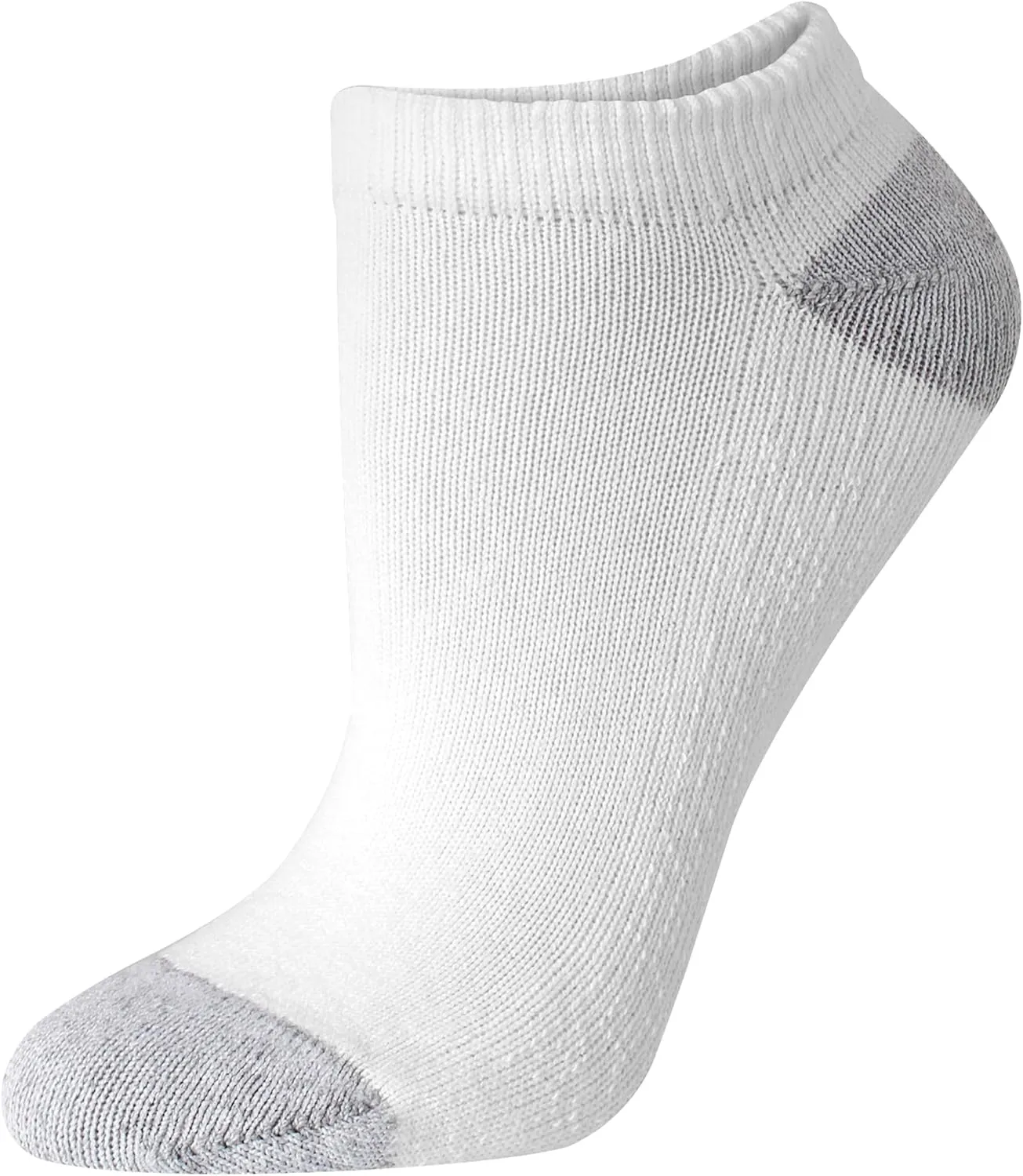 Hanes Women's Plush Comfort Toe Seam No Show Socks, 6-Pair Pack