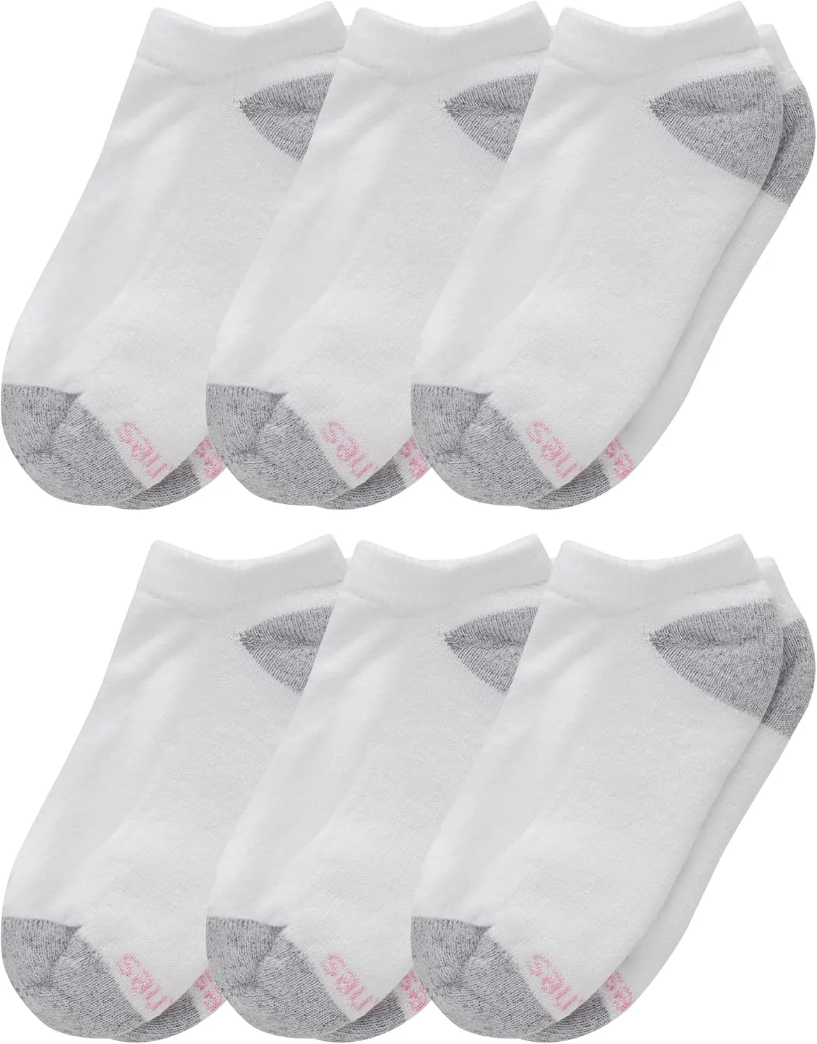 Hanes Women's Plush Comfort Toe Seam No Show Socks, 6-Pair Pack