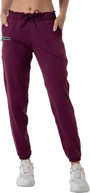 Haowind Joggers for Women with Pockets Elastic Waist Workout Sport Gym Pants Comfy Lounge Yoga Running Pants