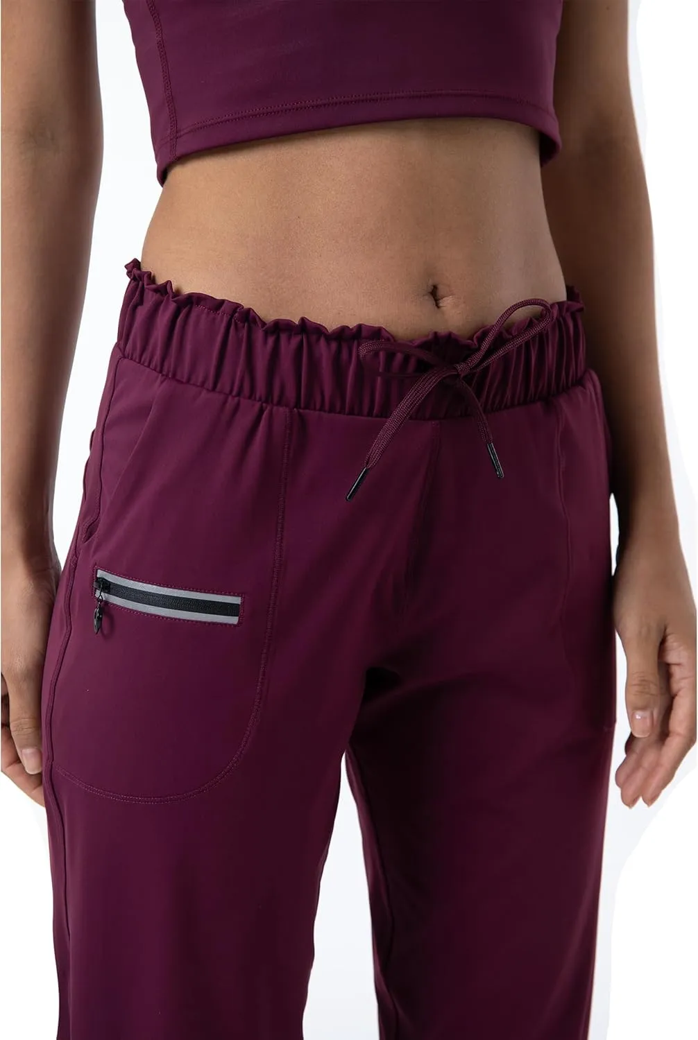 Haowind Joggers for Women with Pockets Elastic Waist Workout Sport Gym Pants Comfy Lounge Yoga Running Pants