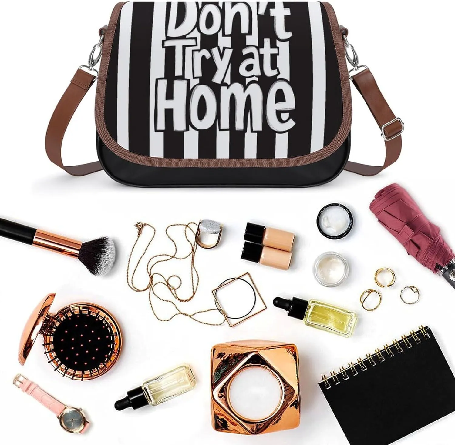 Hawaii Women's Purse Adjustable Shoulder Strap Crossbody Bag Magic Buckle Large-Capacity Handbag