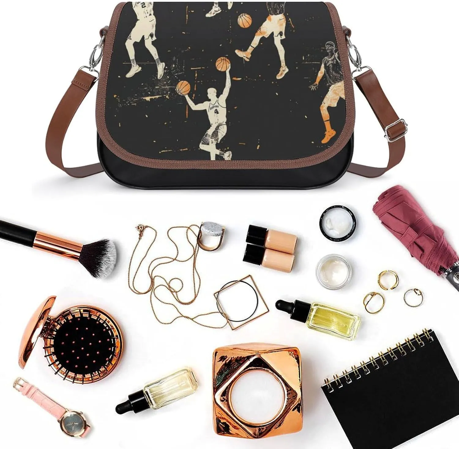 Hawaii Women's Purse Adjustable Shoulder Strap Crossbody Bag Magic Buckle Large-Capacity Handbag