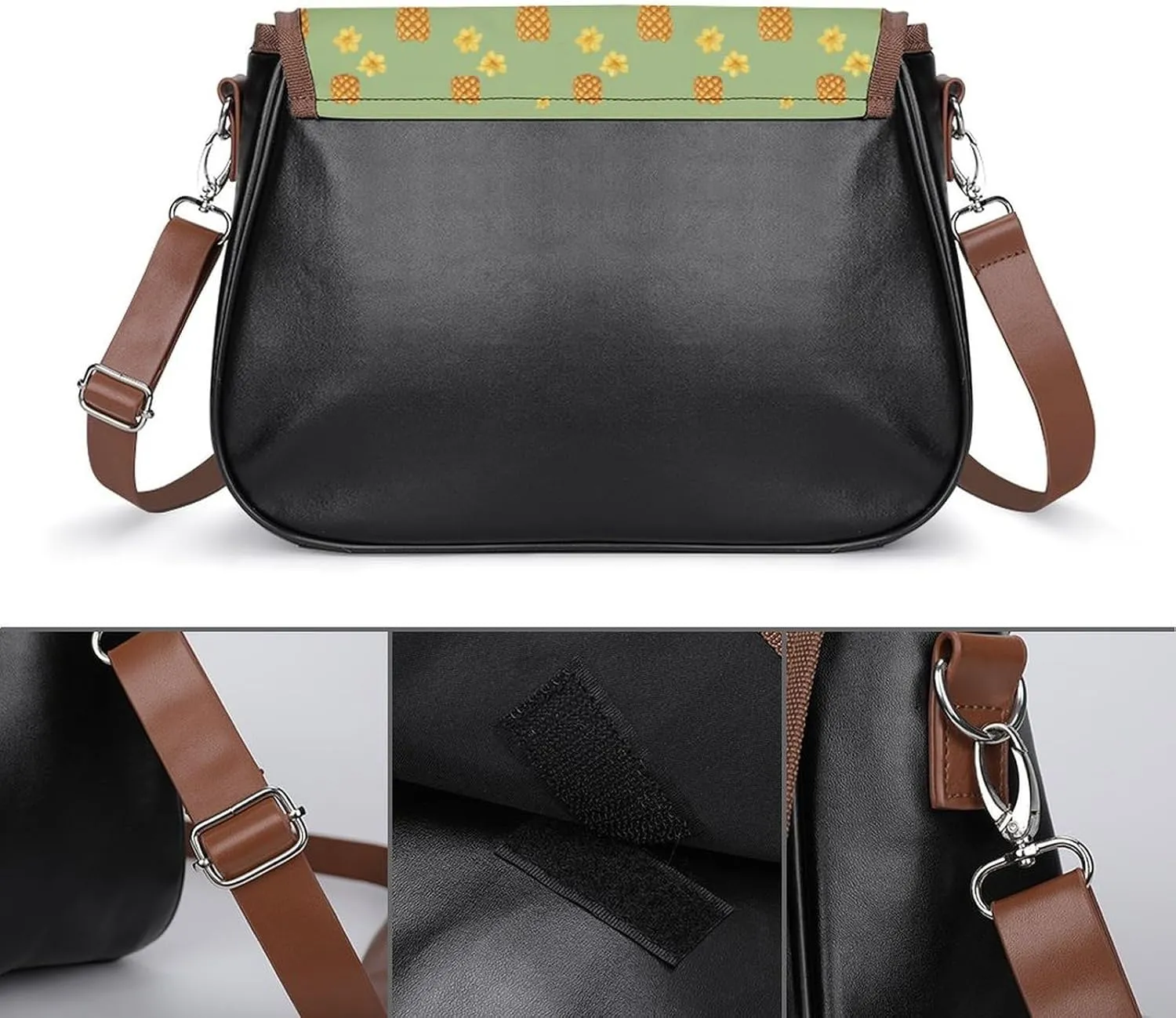 Hawaii Women's Purse Adjustable Shoulder Strap Crossbody Bag Magic Buckle Large-Capacity Handbag