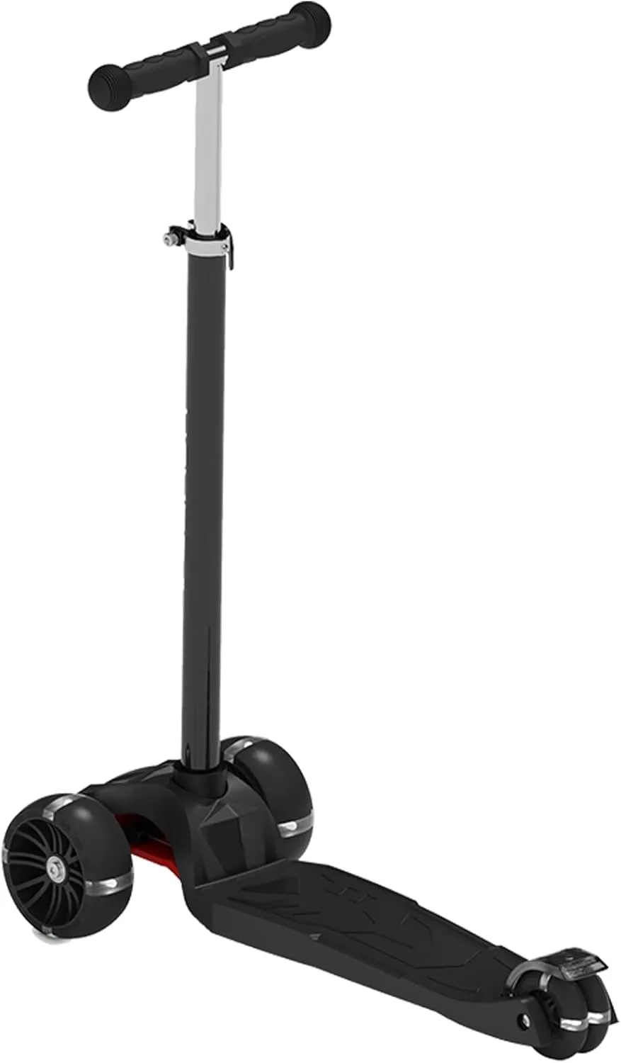 Hover-1 Solaris Kick Scooter with Multicolor Wheel Lights, 4.5” Front Wheels, Rear Foot Brake, and 110 Pound Weight Capacity