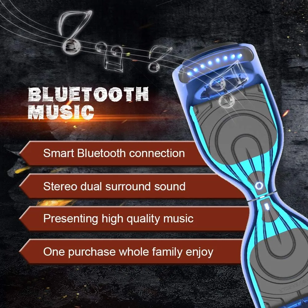 Hoverboard Certified HS2.01 Bluetooth Flash Wheel with LED Light Self Balancing Wheel Electric Scooter