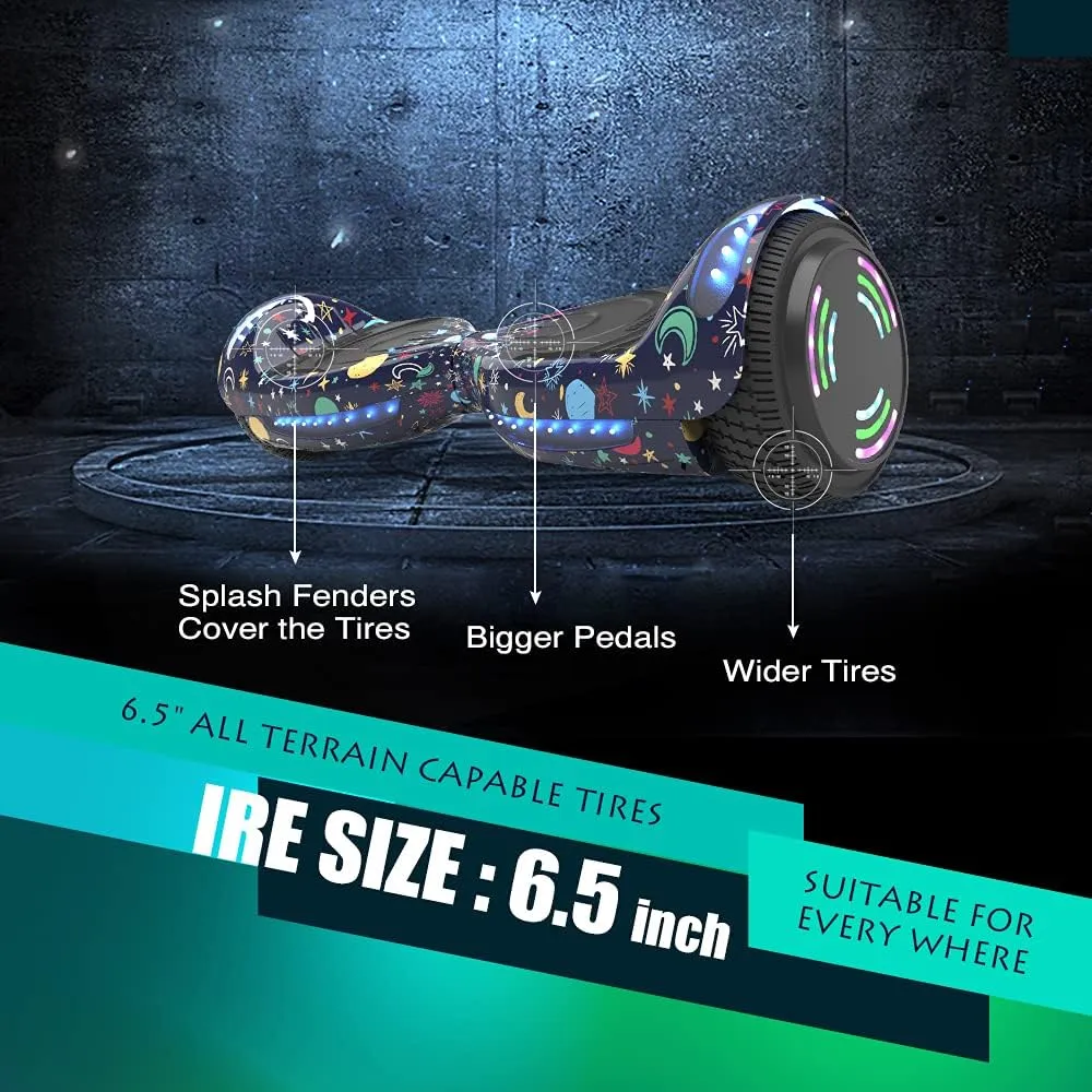 Hoverboard Certified HS2.01 Bluetooth Flash Wheel with LED Light Self Balancing Wheel Electric Scooter