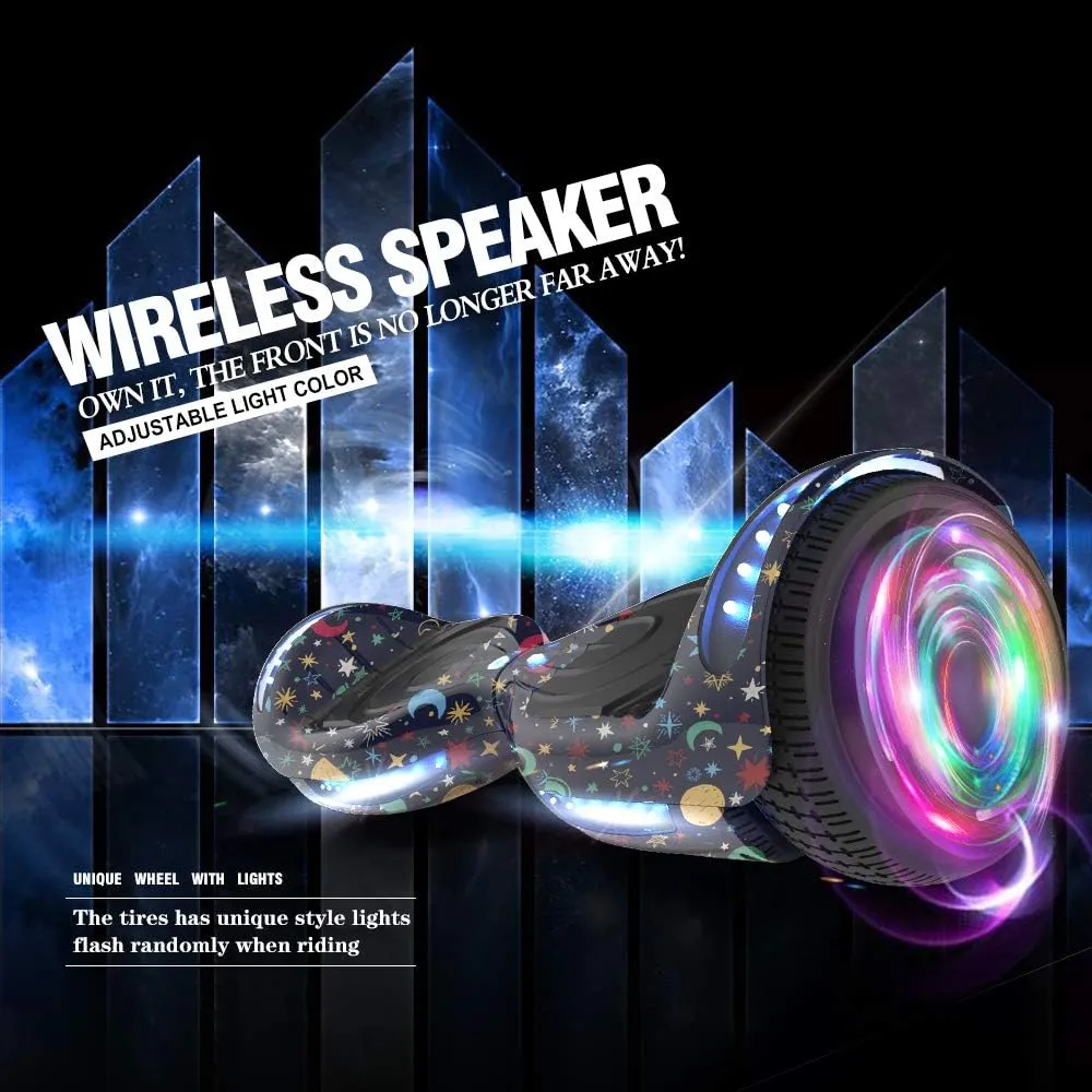 Hoverboard Certified HS2.01 Bluetooth Flash Wheel with LED Light Self Balancing Wheel Electric Scooter