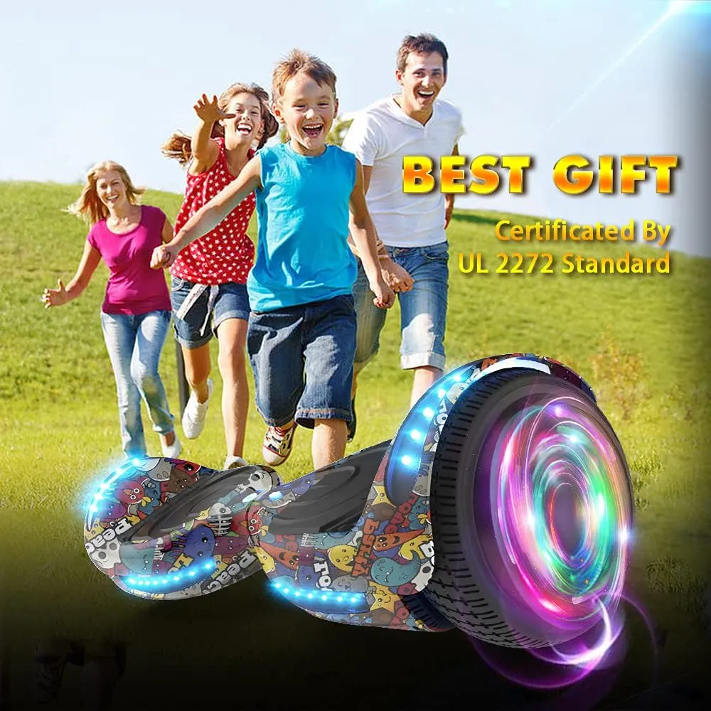 Hoverboard Certified HS2.01 Bluetooth Flash Wheel with LED Light Self Balancing Wheel Electric Scooter