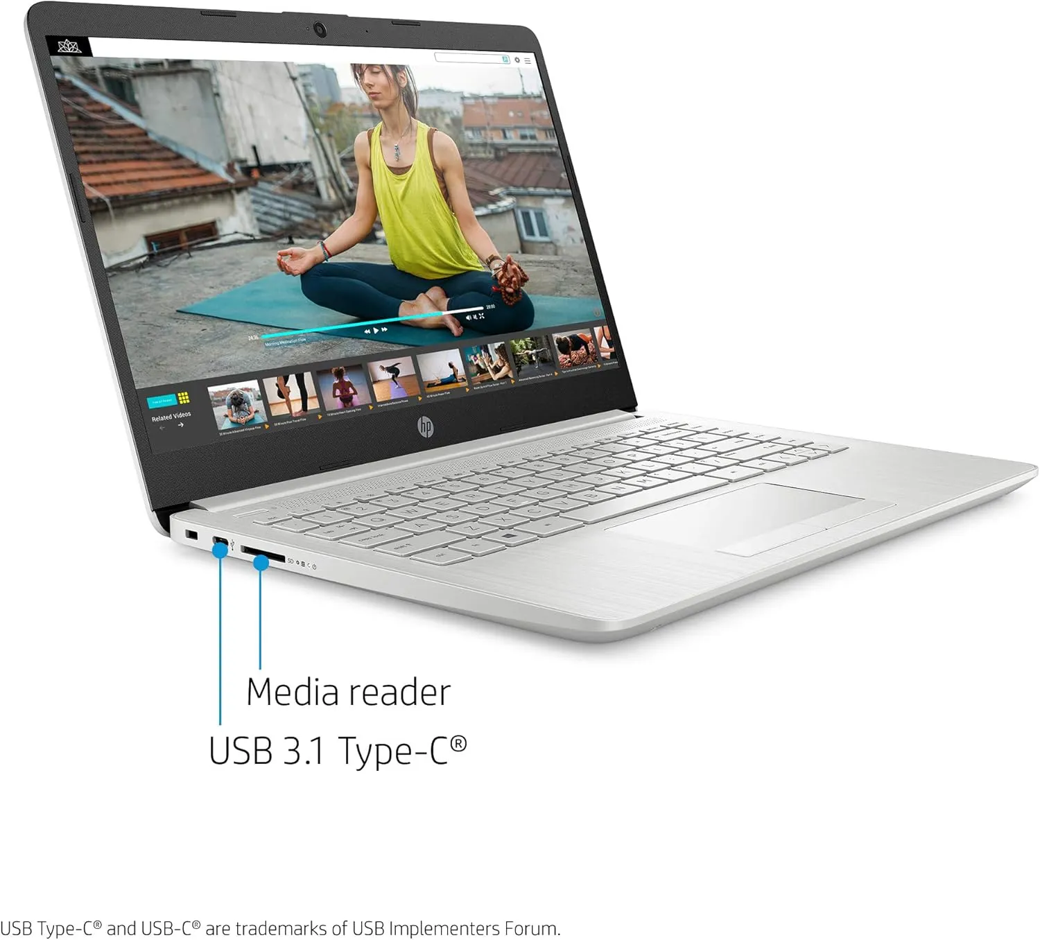 HP 14-inch HD AMD Ryzen 3 3.5GHz 4GB 1TB HDD Radeon Vega 3 Webcam Windows 10 Laptop Sliver (1TB HDD, Silver) (Renewed)