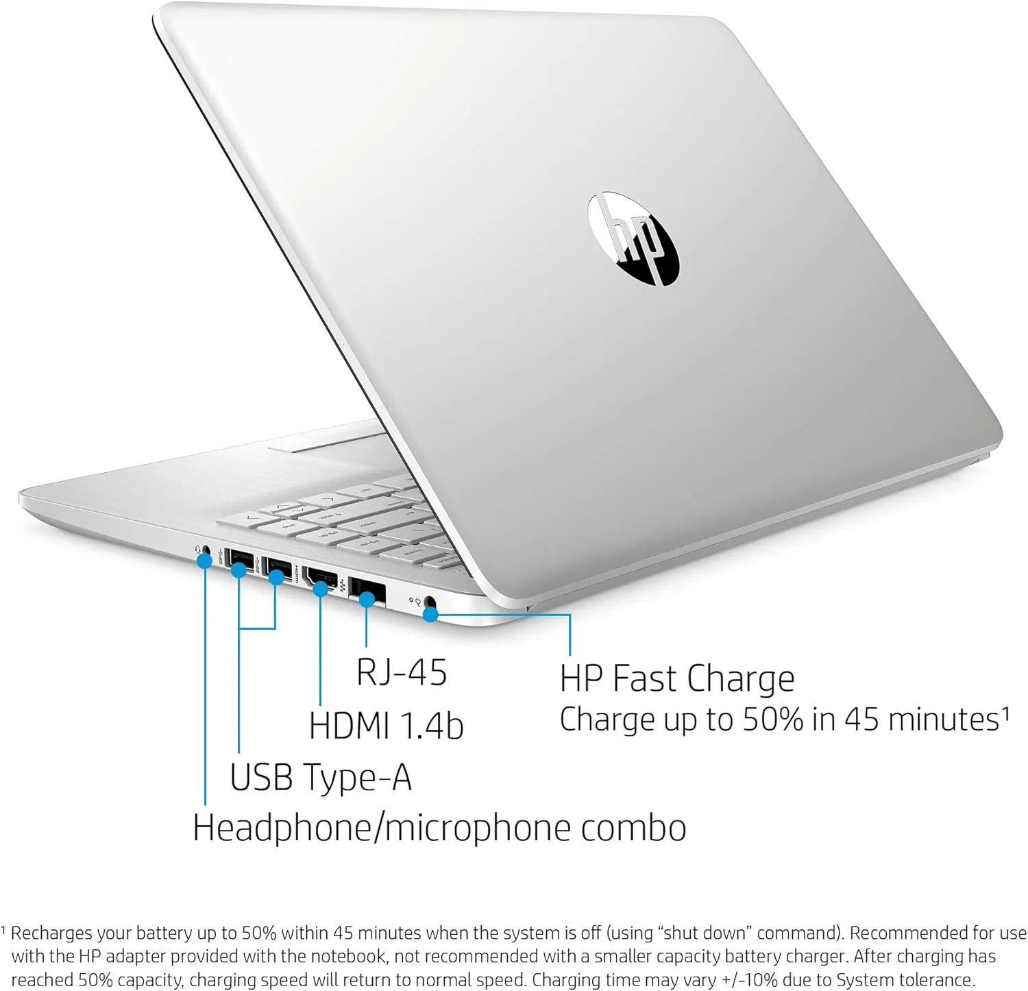 HP 14-inch HD AMD Ryzen 3 3.5GHz 4GB 1TB HDD Radeon Vega 3 Webcam Windows 10 Laptop Sliver (1TB HDD, Silver) (Renewed)