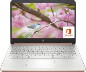 HP 2021 Stream 14in HD Laptop Light-Weight, Intel N4020 (Up tp 2.8GHz), 4GB RAM, 64GB eMMC, 1 Year Office 365, Webcam, HDMI, Google Classroom or Zoom Compatible, w/64GB SD Card, Accessories
