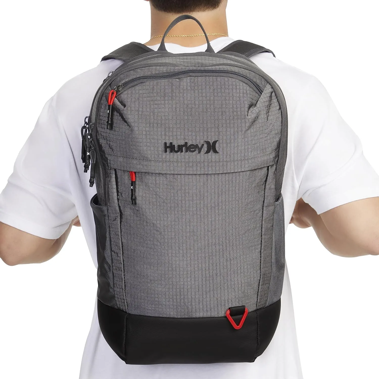 Hurley Mens Classic Backpack, Ion Grey, One Size