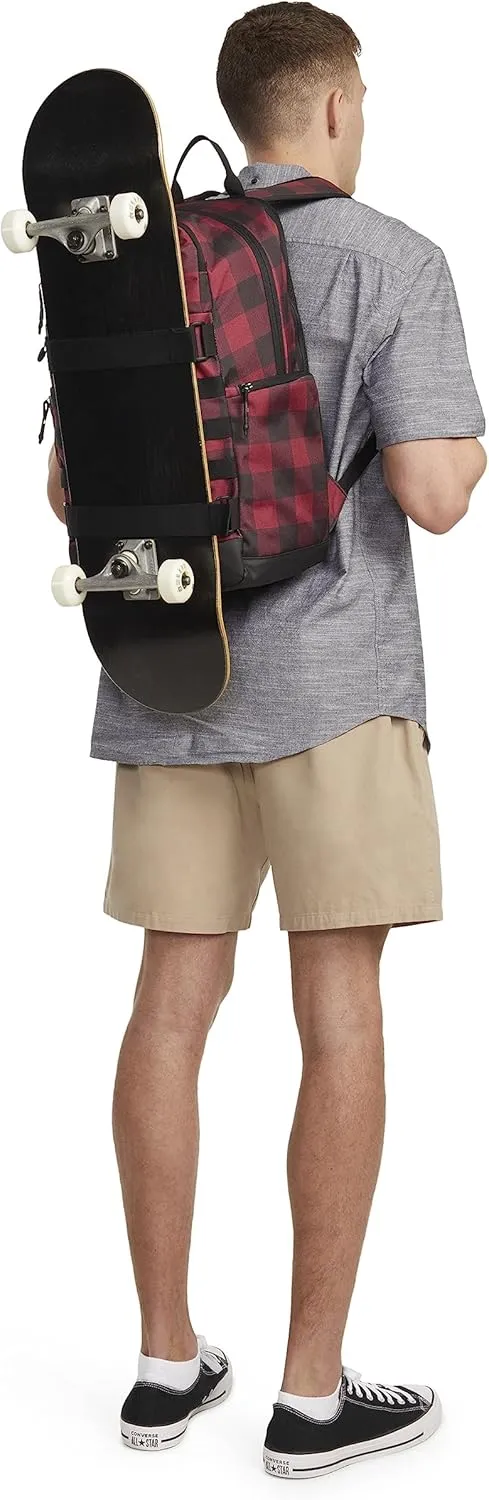 Hurley Mens Skateboard Backpack, Rhythmic Red, One Size