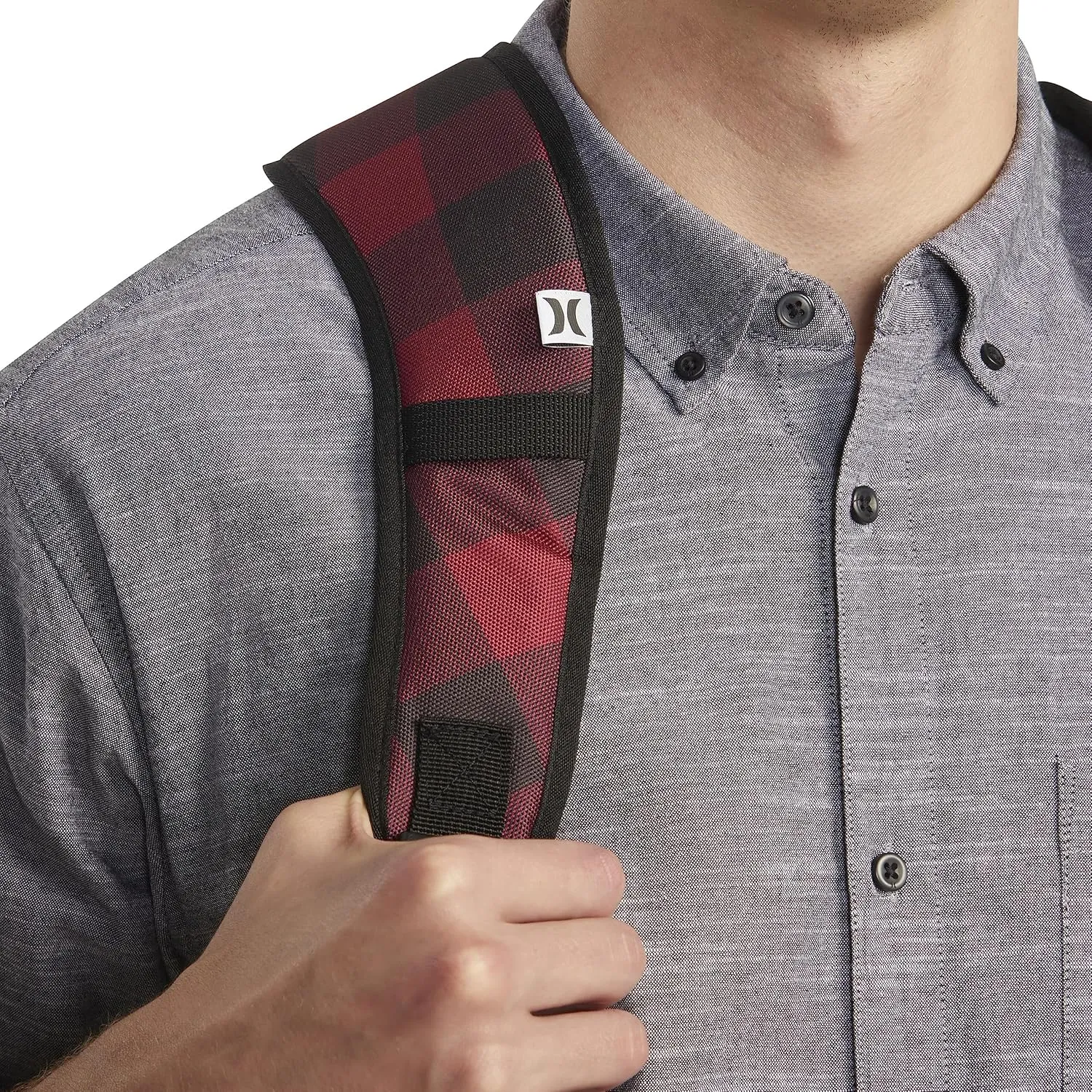 Hurley Mens Skateboard Backpack, Rhythmic Red, One Size