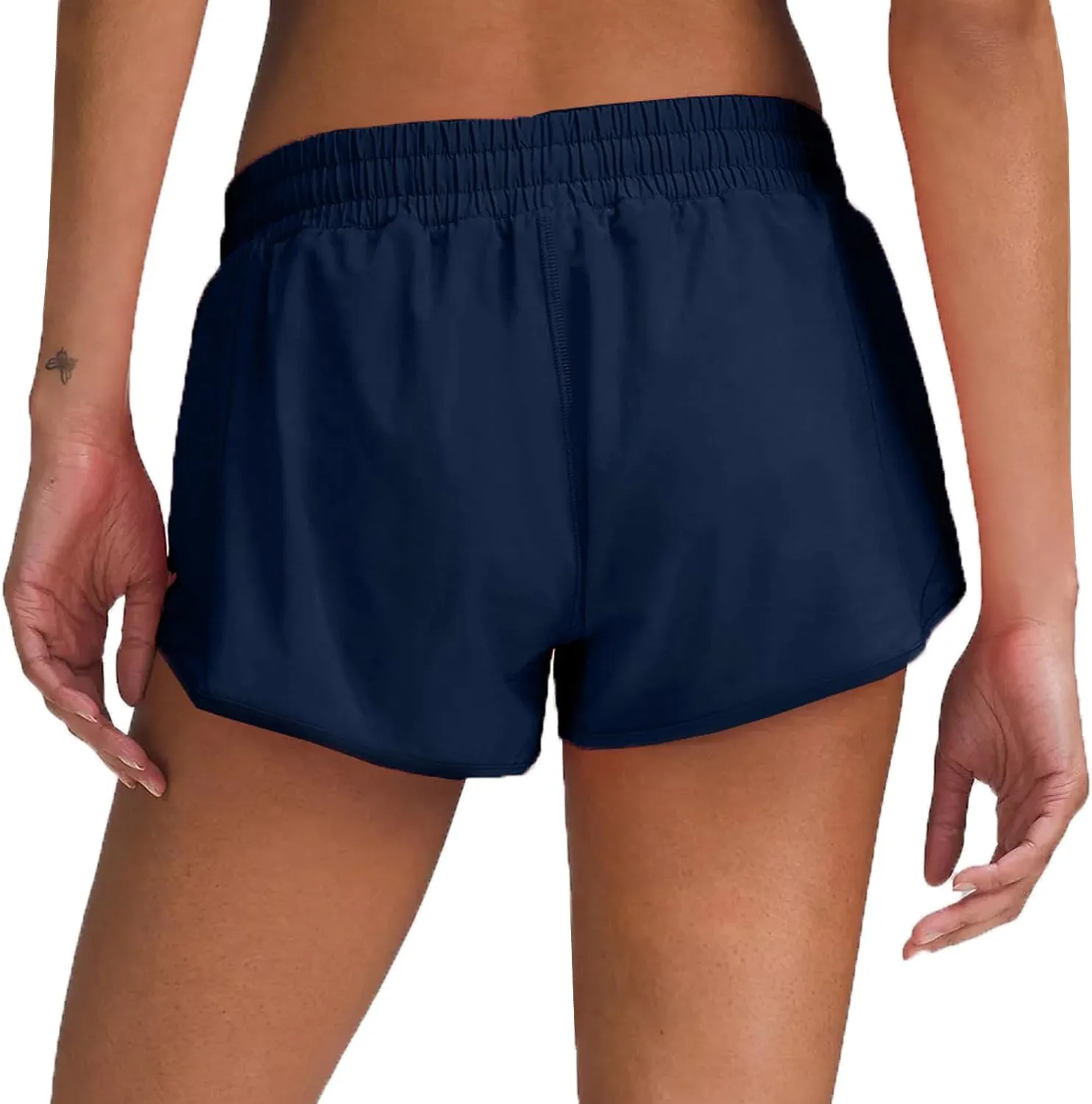 Husnainna Athletic Running Shorts for Women 2.5'' with Zipper Pockets and Mesh Liner Yoga Gym Workout