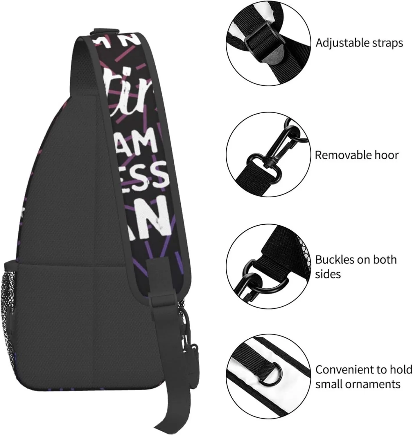 I'M Not Retired I'M A Professional Grandpa Small Crossbody Backpack Sling Bag For Men Women Mini One Shoulder Chest Bags Gym Sport Travel Hiking Daypack