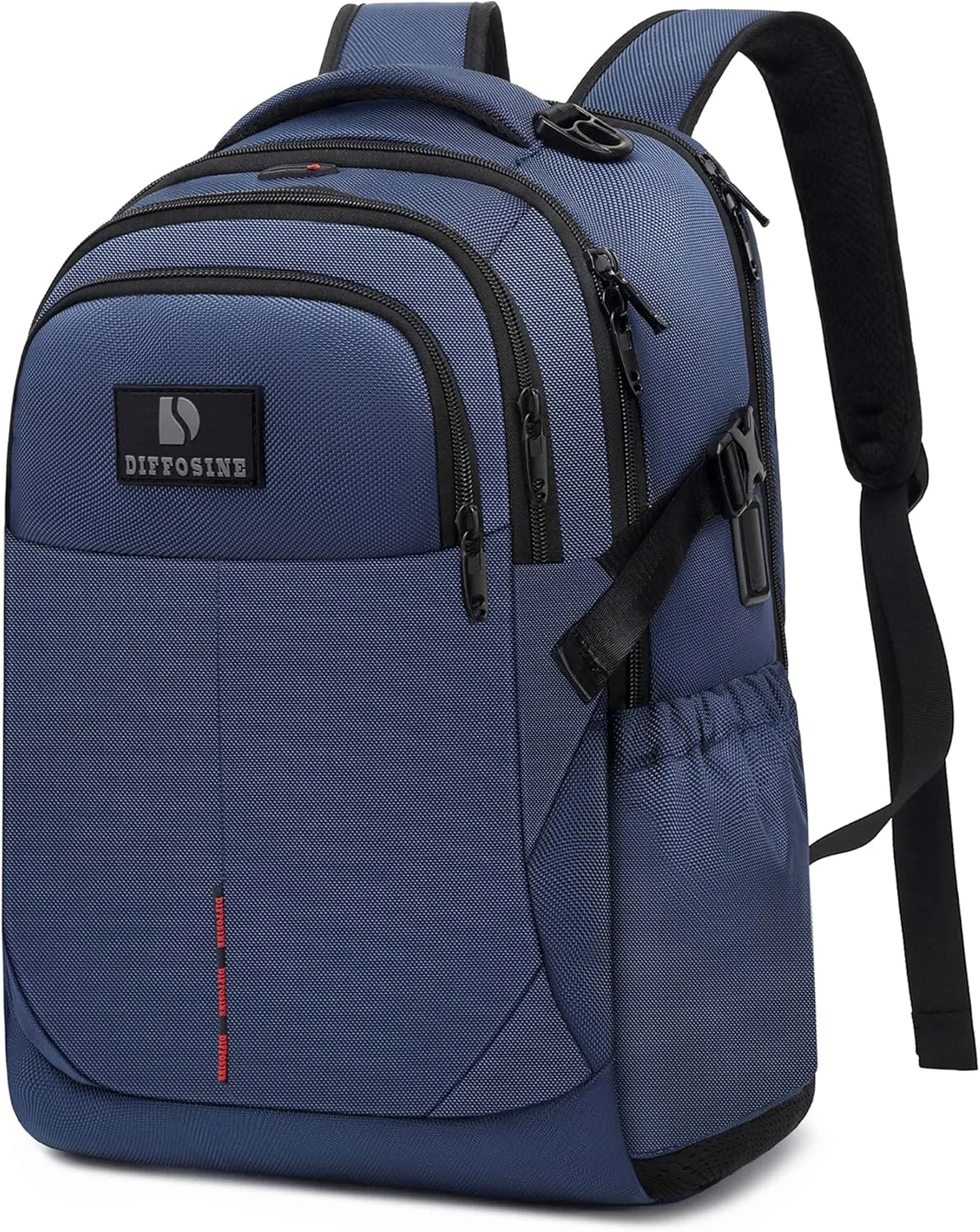INSAVANT Laptop Backpack 15.6 Inch TSA Friendly Travel Backpacks Extra Large Durable College Travel Daypack Anti Theft with USB Charging Port Best Gift for Men Women (Dark Blue)