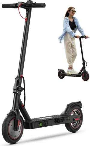 iScooter Electric Scooter for Adults, 18/12 Miles Long Range,22/19/15.6 Mph Top Speed, Commuting Electric Scooter with Cruise Control, Double Braking Systems Escooter for Adults and Teens