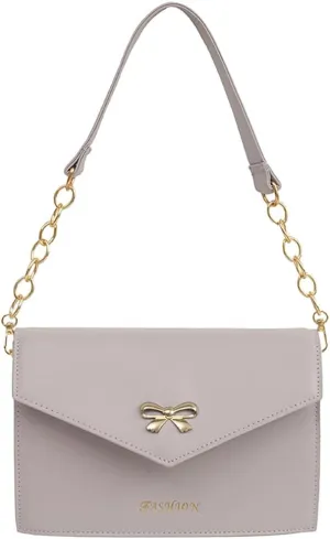 Ita Women's Envelope Handbag Shoulder Bag, Bow Leather Crossbody Purse, JK Uniform Tote Messenger Bag For Anime Pin Display