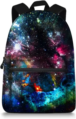 JeremySport TrendyMax Galaxy Pattern Grade Backpack for Elementary Kids