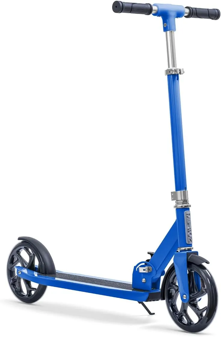 Jetson 2-Wheel Kick Scooter, Sturdy Wide Deck, Height Adjustable Handlebar, Rear Brake, Easy-Folding Mechanism, 8 inch wheels