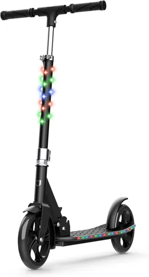 Jetson 2-Wheel Kick Scooter, Sturdy Wide Deck, Height Adjustable Handlebar, Rear Brake, Easy-Folding Mechanism, 8 inch wheels
