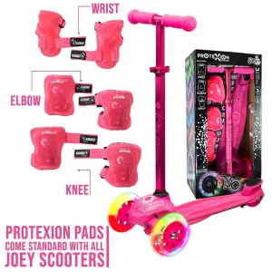 Joey GLO Pink - Kick Scooter with LED Light-Up Wheels