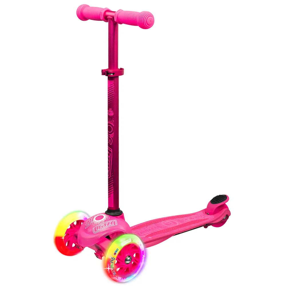 Joey GLO Pink - Kick Scooter with LED Light-Up Wheels
