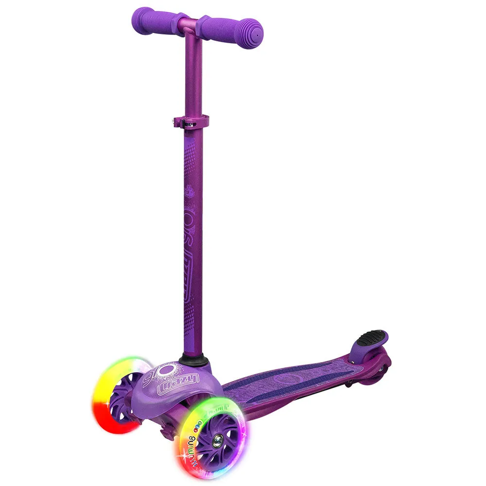 Joey GLO Purple - Kick Scooter with LED Light-Up Wheels