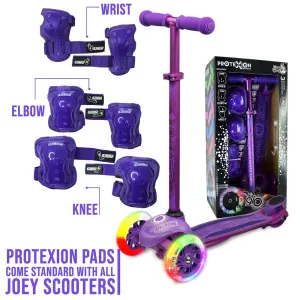 Joey GLO Purple - Kick Scooter with LED Light-Up Wheels